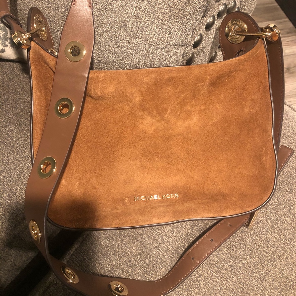 Michael Kors seude crossbody bag